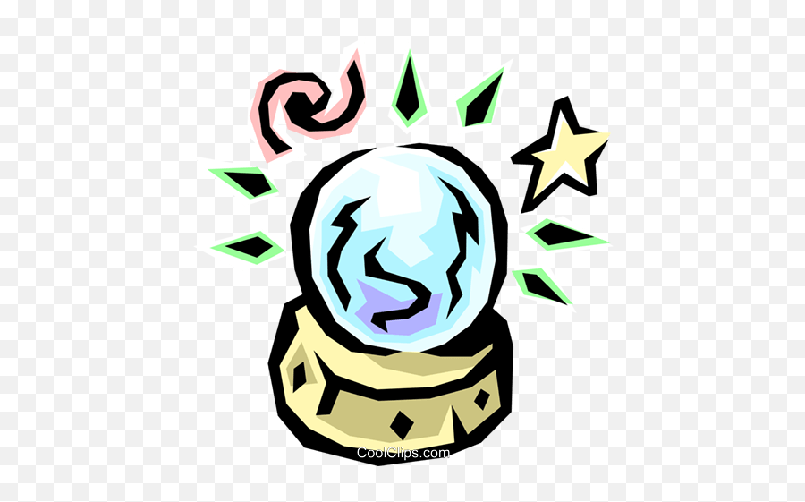Crystal Balls Royalty Free Vector Clip Art Illustration Emoji,Crystal Clipart
