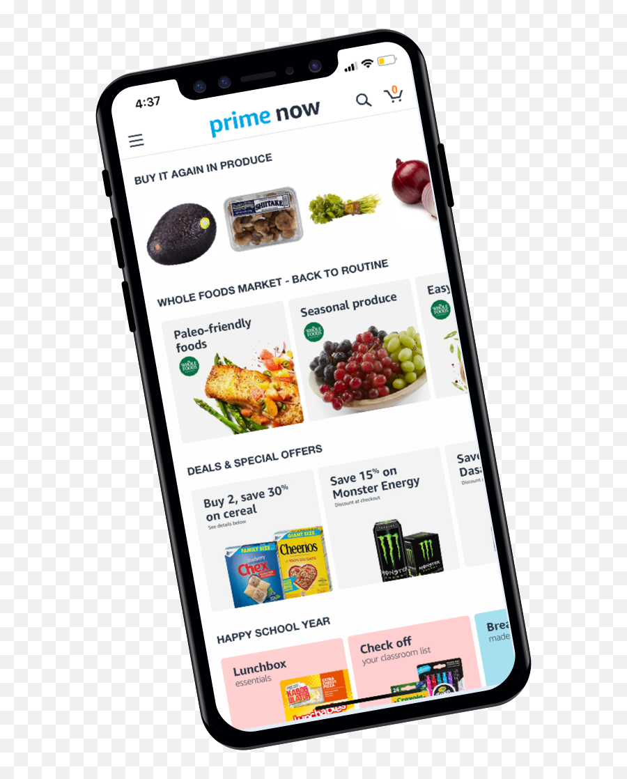 Amazon Prime Now Mobile App Travis Ta - Smartphone Emoji,Iphone Mockup Png