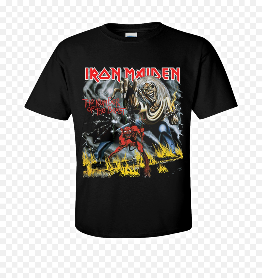 Details About Iron Maiden Official T - Shirt The Number Iron Iron Maiden Number Of The Beast Emoji,Iron Maiden Logo Png