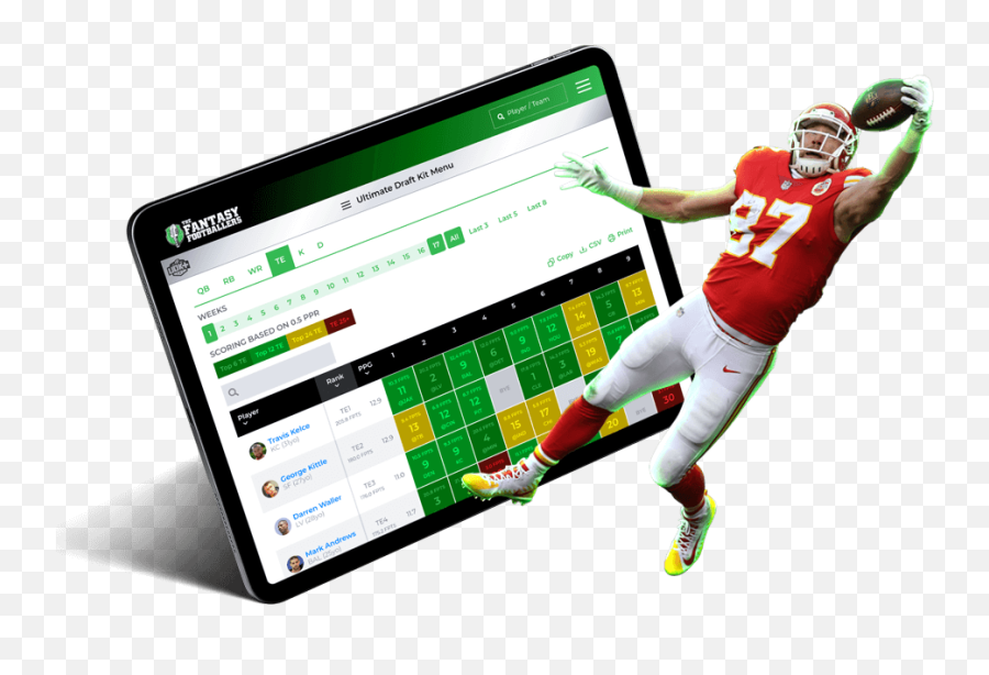 Download Top 192 Fantasy Football Players Png Player - Display Emoji,American Football Player Png