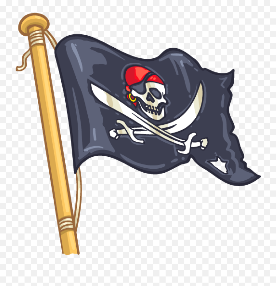 Jolly Roger Clipart - Full Size Clipart 5759516 Pinclipart Piracy Emoji,Pirate Flag Clipart