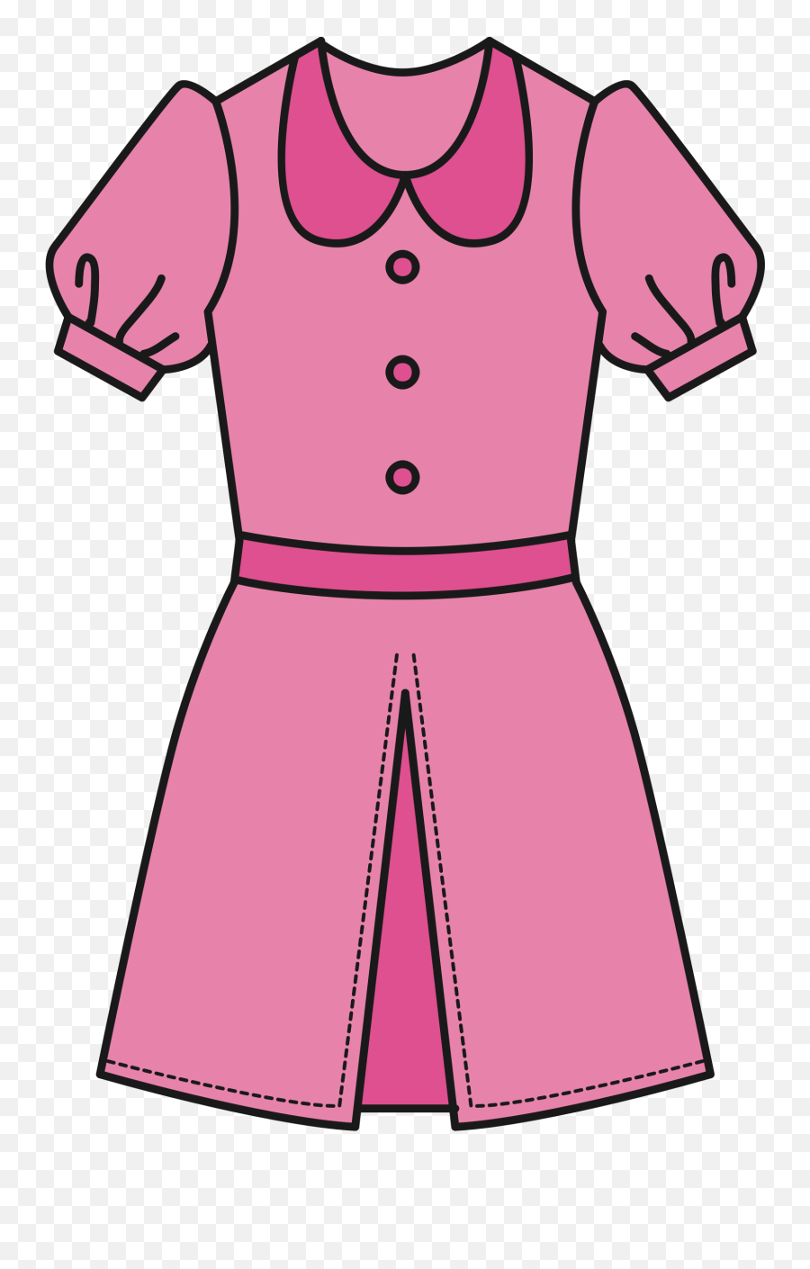 Dress Clipart Clipart Pink Dress - Dress Clipart Emoji,Dress Clipart