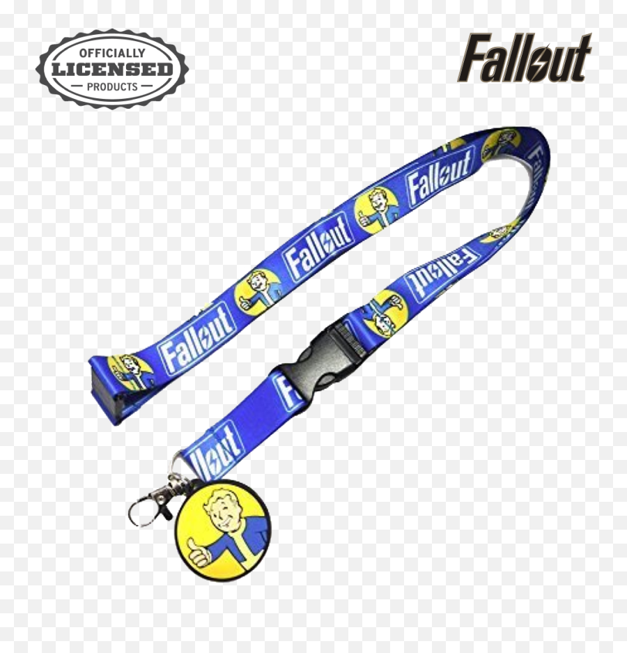 Fallout Video Game Cosplay Vault - Boy Charm Lanyard Key Fob Fallout Emoji,Fallout Logo