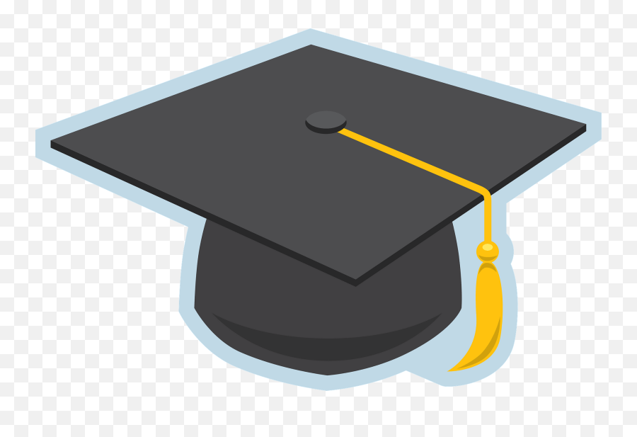 Graduation Cap Clipart - Square Academic Cap Emoji,Graduation Cap Clipart