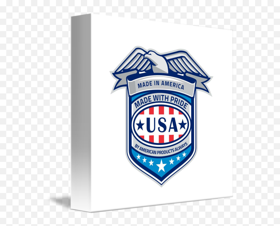 Made In America Eagle Patriotic Shield Retro By Aloysius Emoji,Made In America Logo