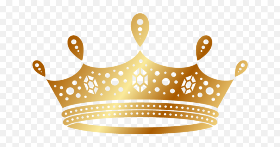Gold Crown Drawing Transparent Full Size Png Download Emoji,Gold Crown Transparent Background