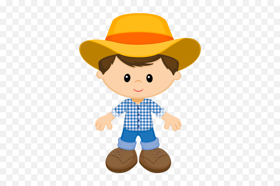 Cute Clipart Farm Boys Farm Theme - Little Boy Farmer Cartoon Emoji,Farmer Clipart