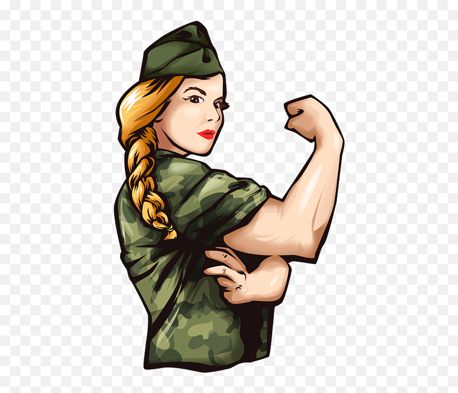 Female Soldier Rosie The Riveter Female Veteran Iphone 11 Emoji,Salute Clipart