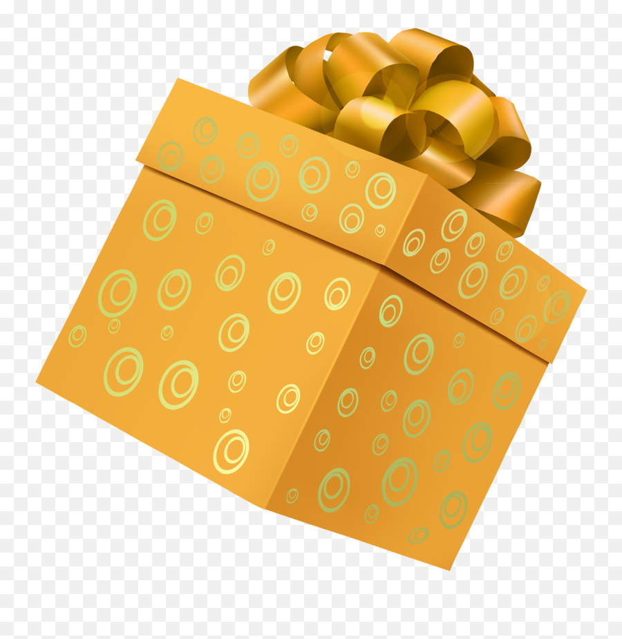 Download Png Image Gift Box Png Image Yellow Gifts Gifts - Hp Quà Màu Vàng Emoji,Christmas Present Clipart