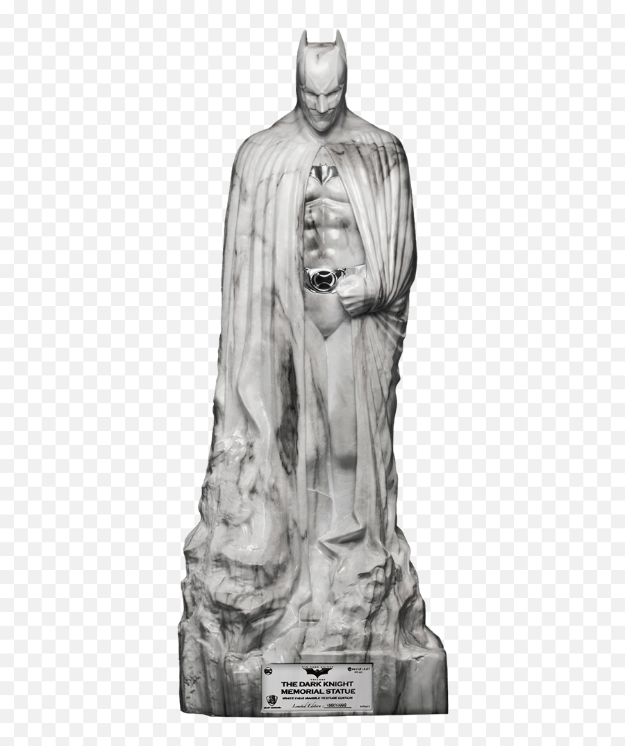The Dark Knight Memorial White Faux Marble Texture Edition Statue Emoji,The Dark Knight Png