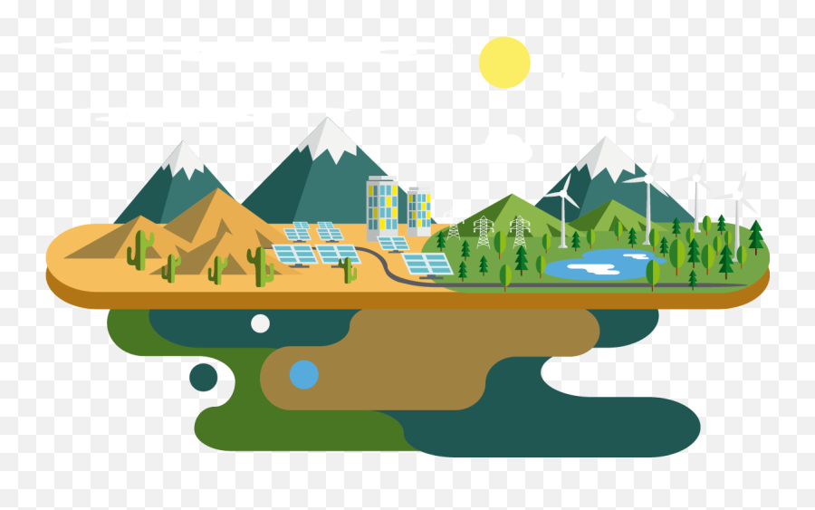 Landscape Clipart Island Landscape - Ecology Clipart Emoji,Landscape Clipart