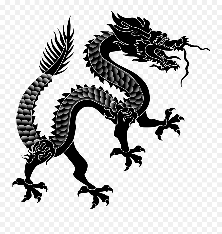 Chinese Dragon Silhouette Png - Chinese Dragon Png Transparent Emoji,Dragon Silhouette Png