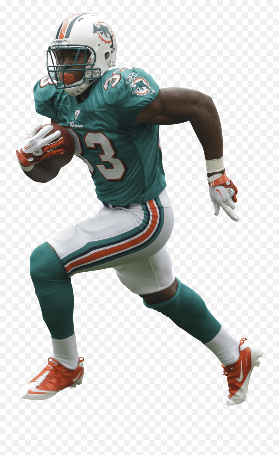 Miami Dolphins Player Transparent Png - Miami Dolphin Football Player Png Emoji,Miami Dolphins Logo Png