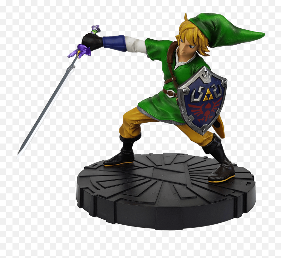 The Legend Of Zelda Statue Link Skyward Sword - Figurine Link Skyward Sword Emoji,Skyward Sword Logo