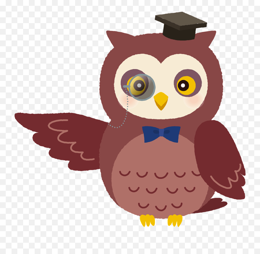 Owl Teacher Clipart Free Download Transparent Png Creazilla - Instagram Emoji,Owl Transparent Background