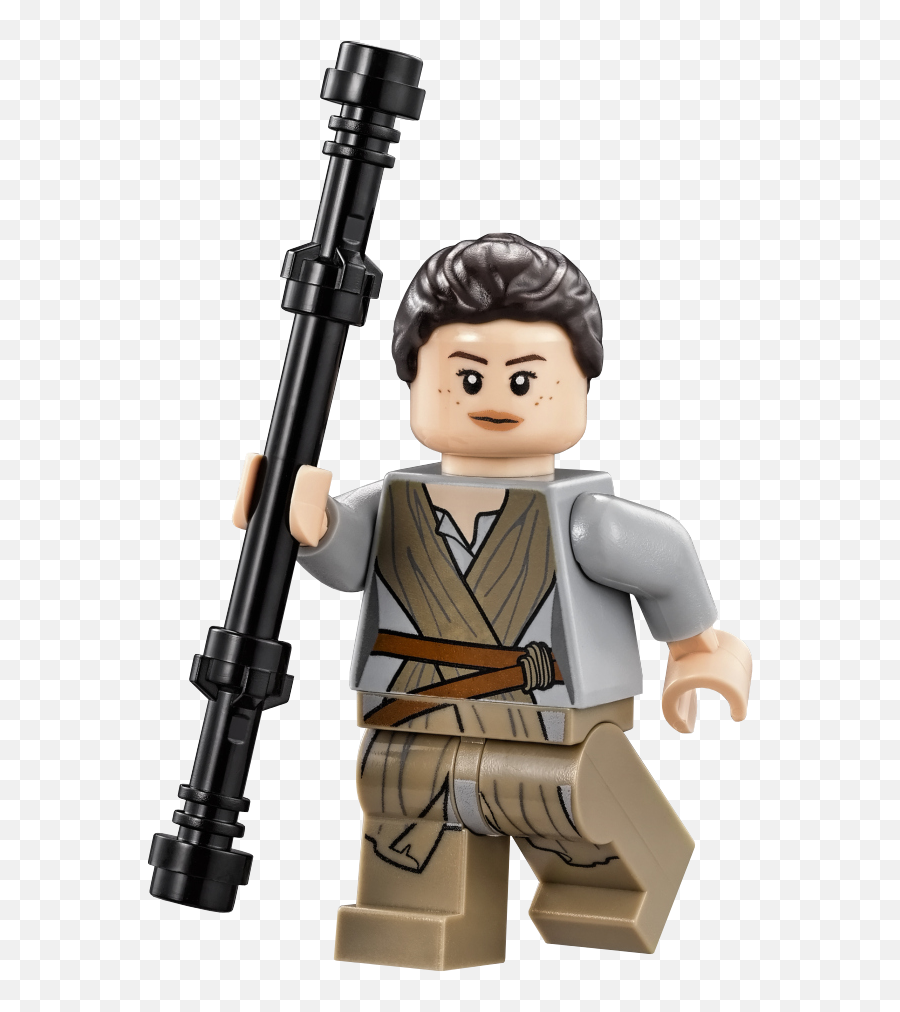 Download Hd Lego Rey - Lego Star Wars The Force Awakens Reys Lego Rey Star Wars Emoji,Lego Star Wars Logo