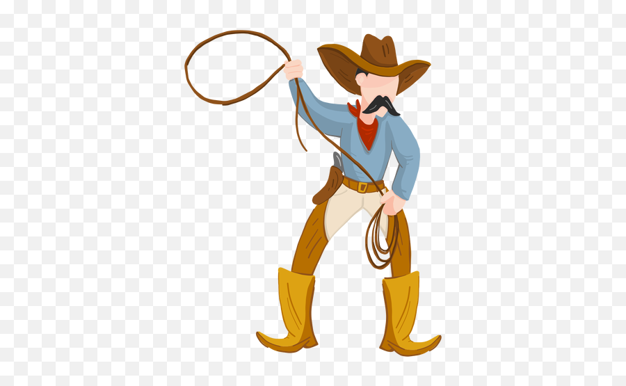 Cowboy With Rope - Cowboy Com Corda Png Emoji,Cowboy Png