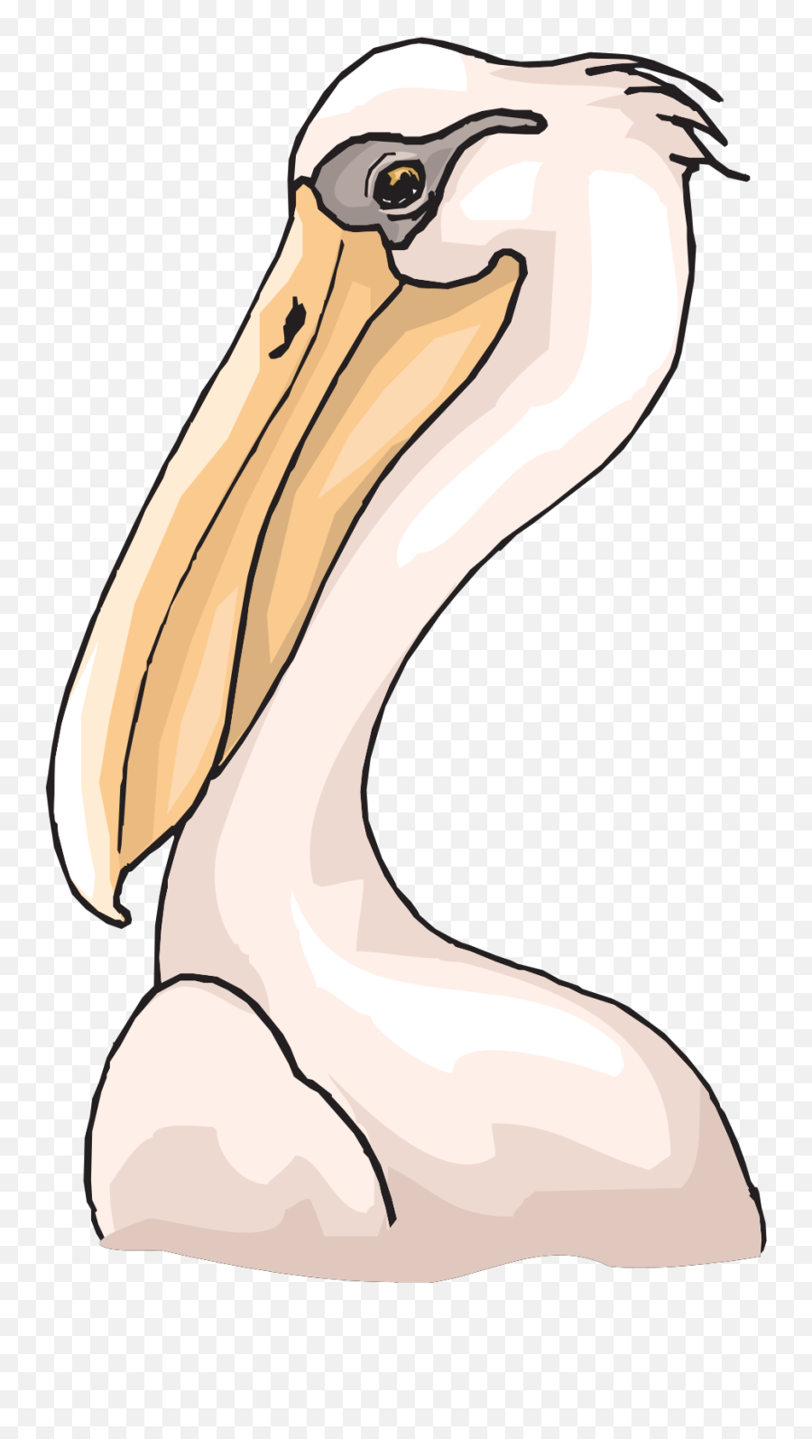 Pink Pelican Head Svg Vector Pink - Pelican Head Clipart Emoji,Pelican Clipart