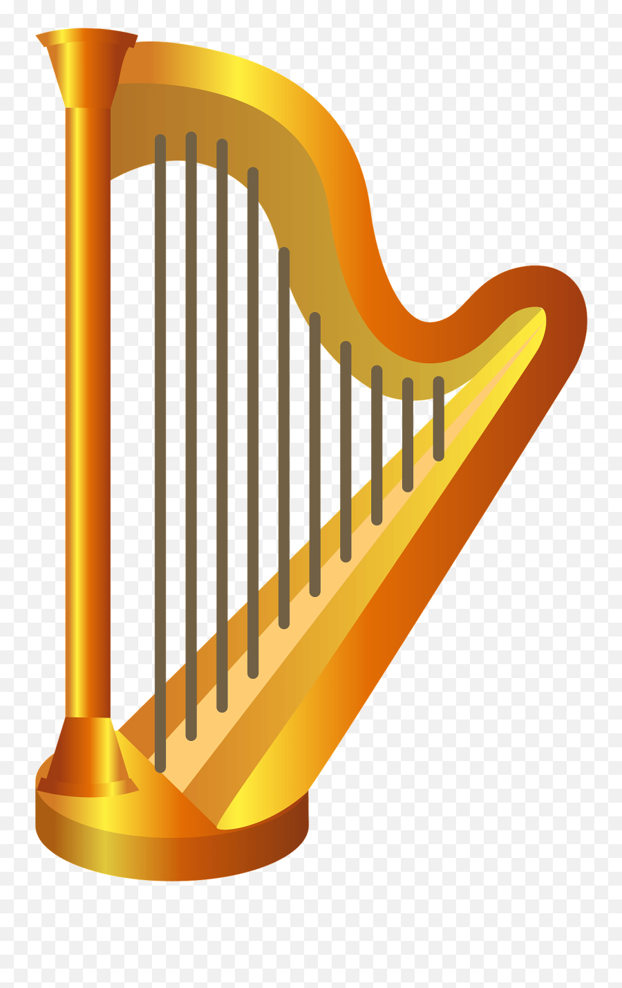 Harp Musical Instrument Clipart Free Download Transparent - Clipart Musical Instrument Harp Emoji,Instruments Clipart