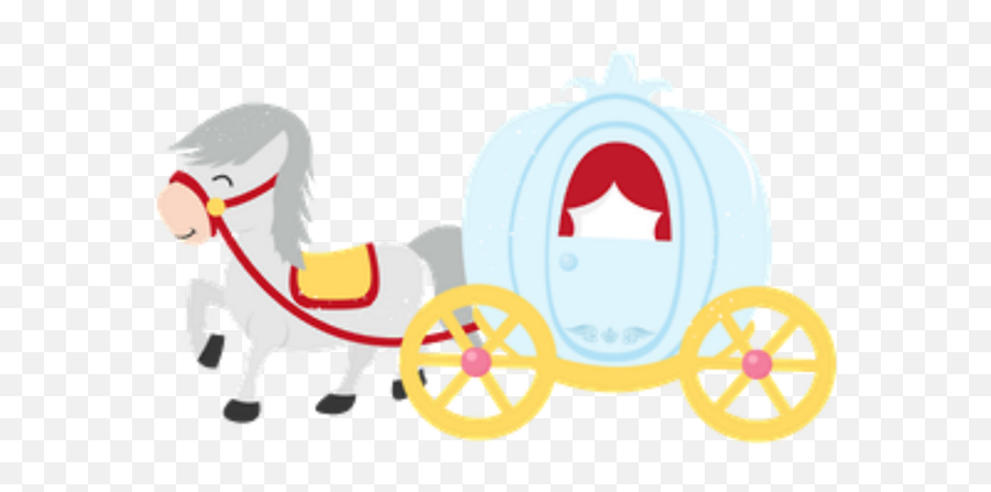 Download Carriage Clipart Baby Cinderella - Princess Desenho Carruagem Cinderela Png Emoji,Horse And Carriage Clipart