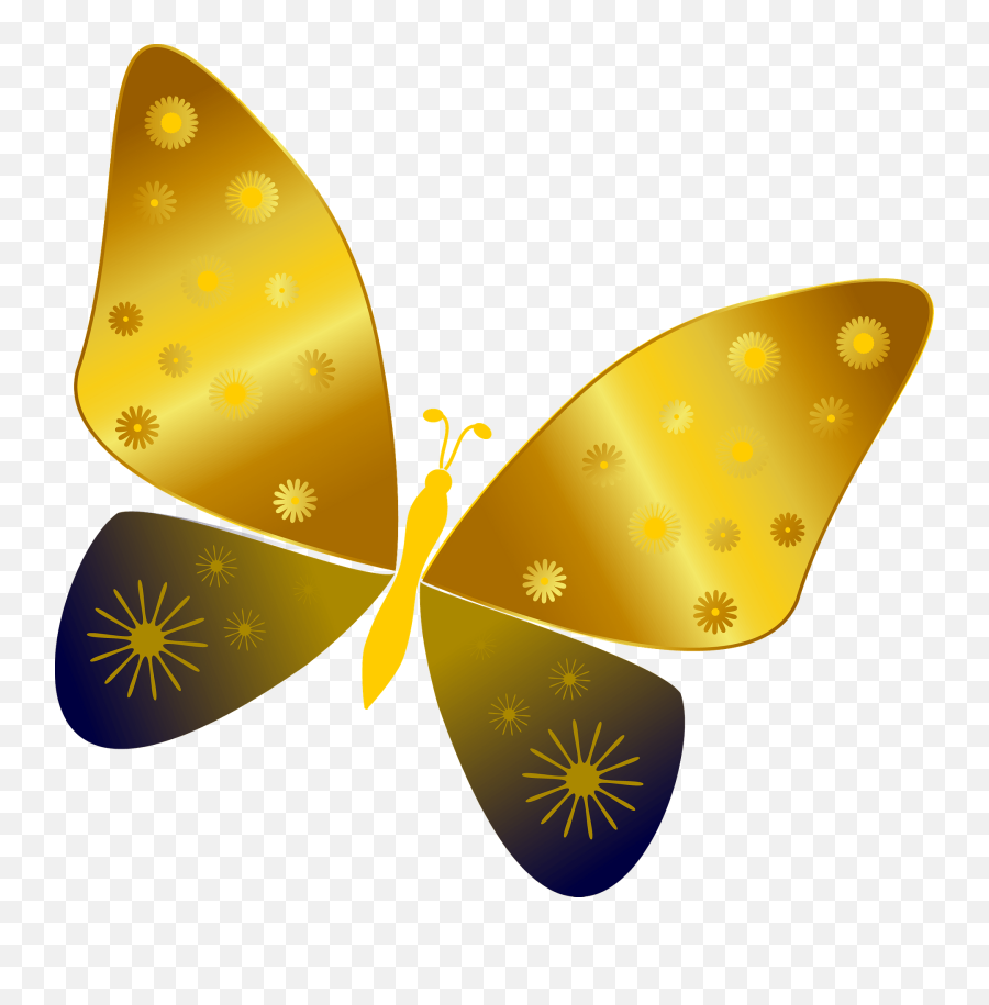 Yellow Butterfly Clipart Emoji,Yellow Butterfly Png