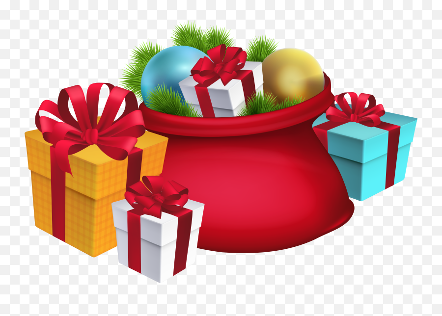 Santa Decorating Cliparts - Christmas Printable Loot Bags Emoji,Clipart For Christmas