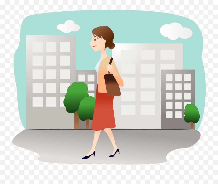 Walking To The Office Clipart - Leisure Emoji,Office Clipart