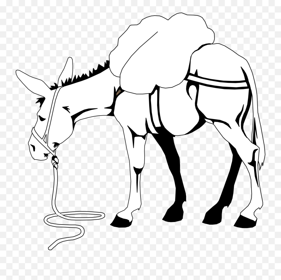 Clip Art Donkey Free Download - Young Donkey Clipart Black And White Emoji,Donkey Clipart