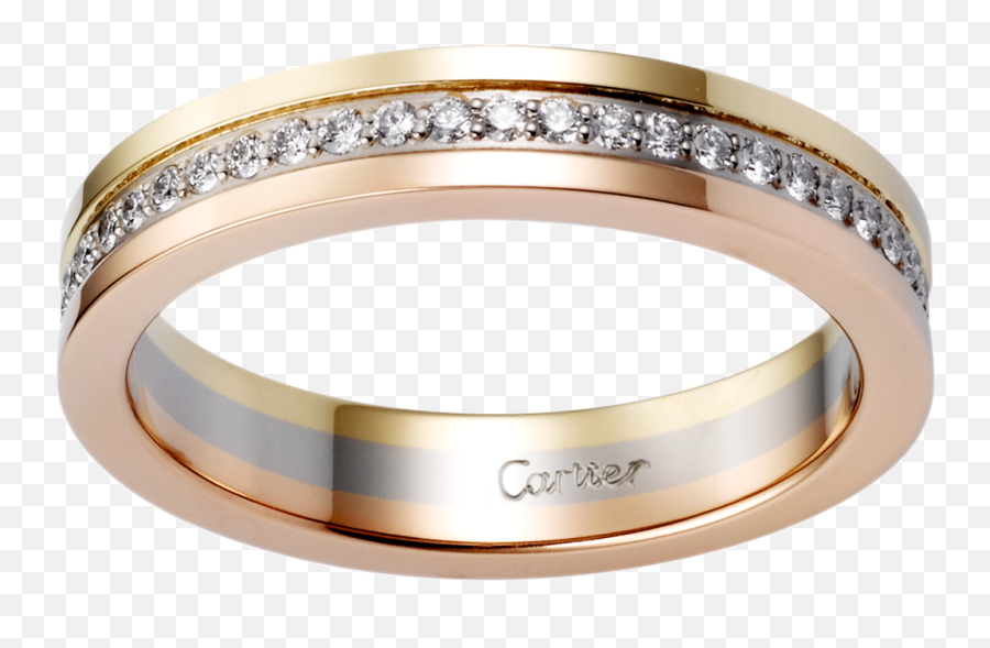 Download Hd Wedding Ring Clipart Png - Cartier Wedding Ring Emoji,Wedding Ring Clipart Png
