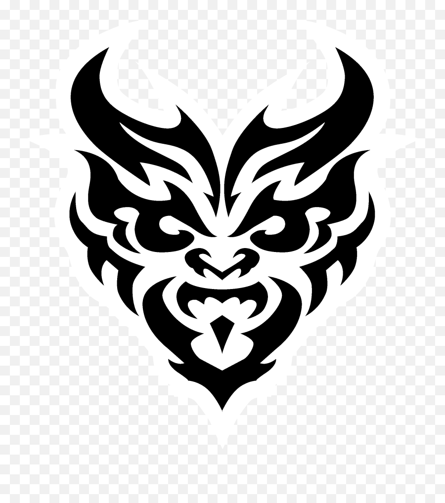 Demon Logo - Tribal Face Png Emoji,Dodge Demon Logo