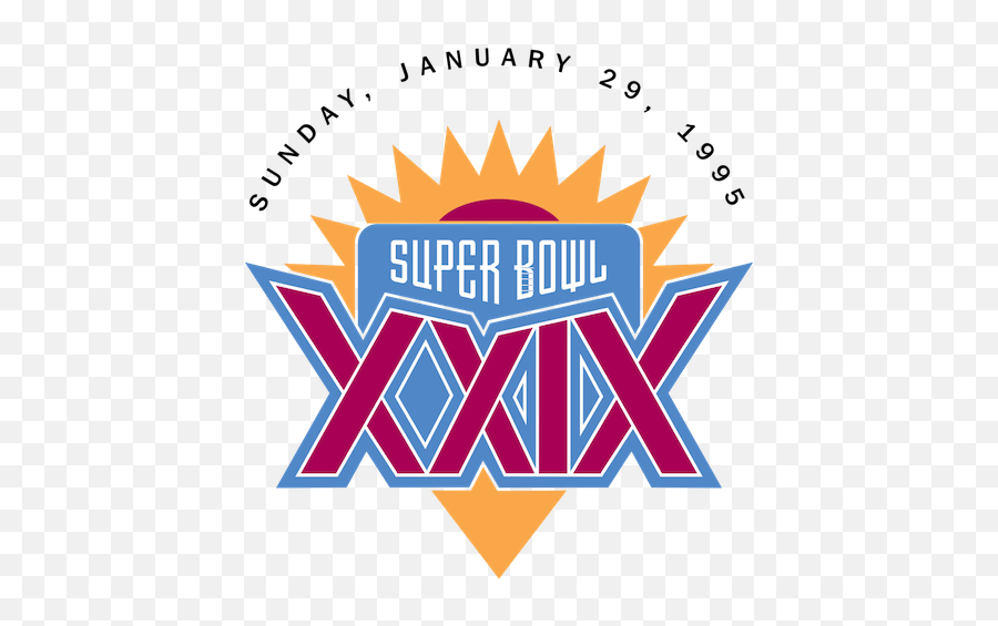 Super Bowl Xxix - 49ers 49 Chargers 26 Mvp 49ers Qb Steve Emoji,Super Bowl 52 Logo