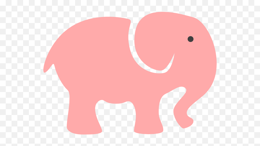 Grey Elephant Mom Clip Art - Pink Elephants Clipart Cute Emoji,Baby Elephant Clipart