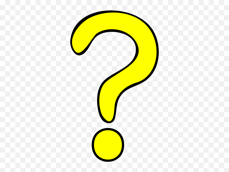 Question Mark Yellow Clip Art At Clker - Question Mark Clip Art Yellow Emoji,Question Mark Clipart