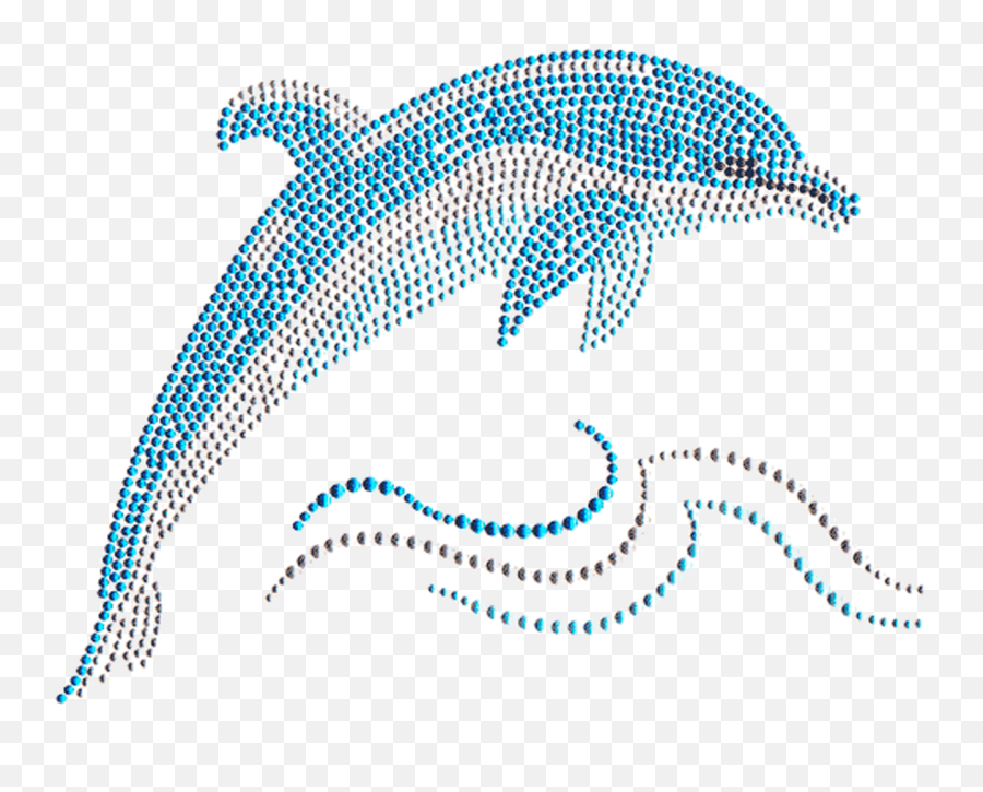 Single Dolphin Jumping Over Ocean Waves Iron On Design Emoji,Ocean Waves Transparent