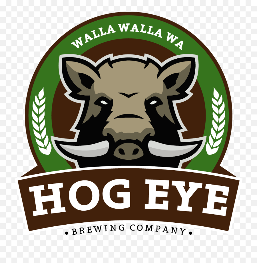 Elegant Playful Brewery Logo Design For Hog Eye Brewing Emoji,Eye Logo Design