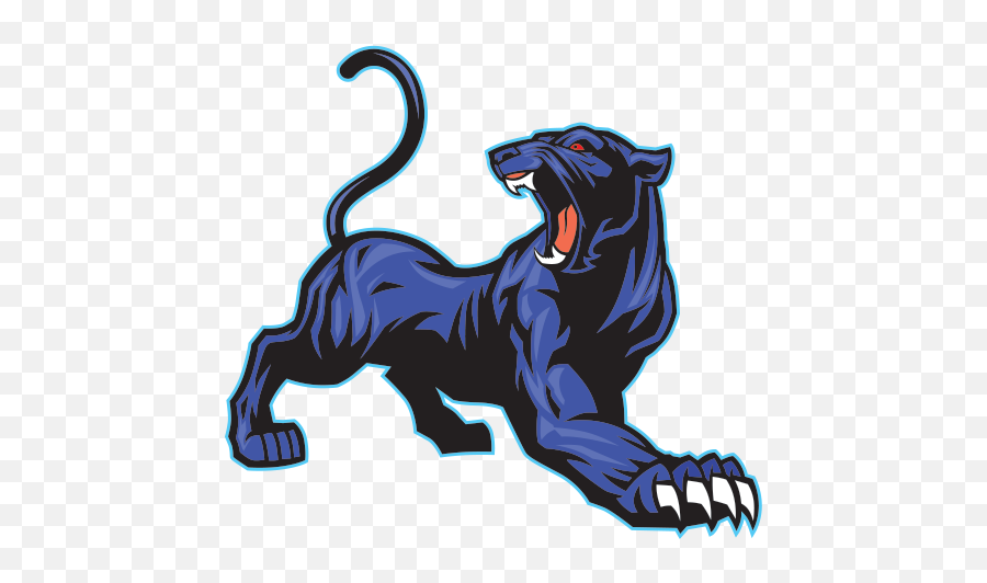 Printed Vinyl Blue Black Panther Stickers Factory Emoji,Panther Clipart Black And White