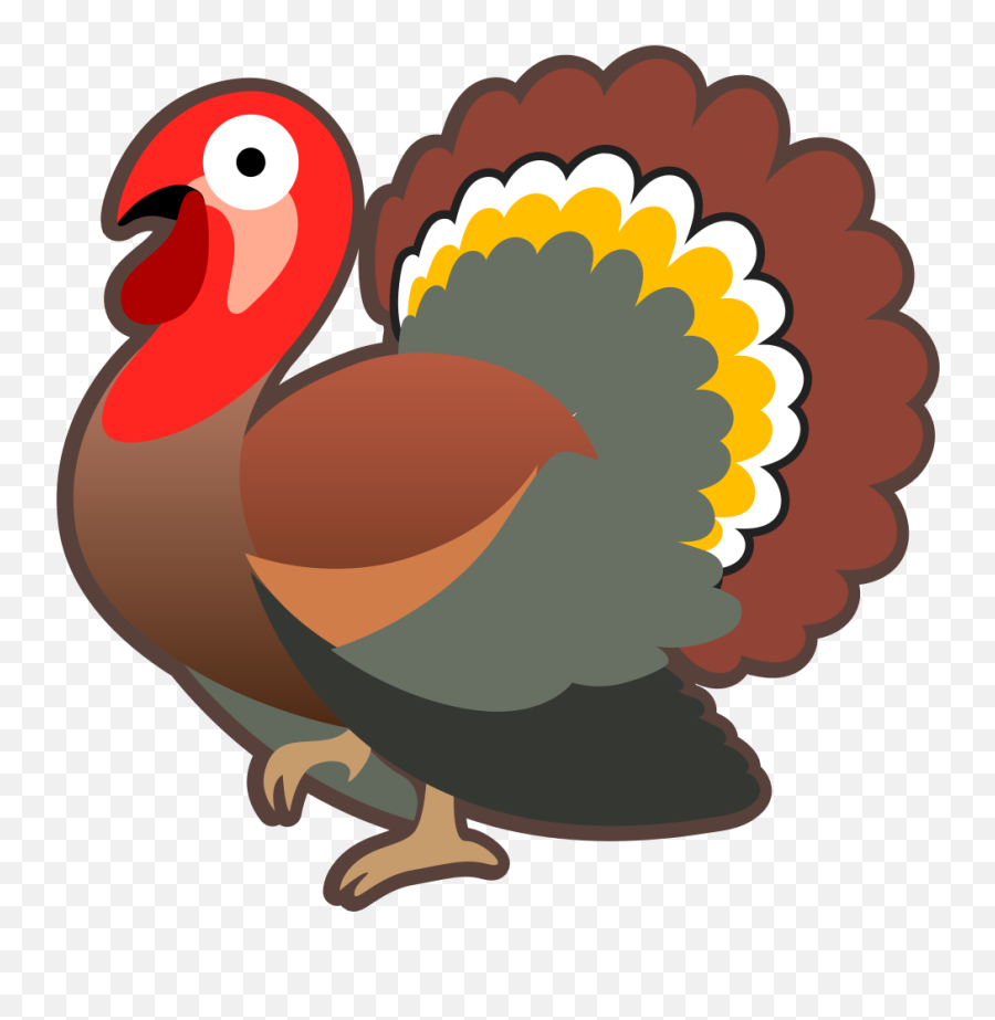 Turkey Bird Png Resolution1024x1024 Transparent Png Image Emoji,Turkey Cartoon Png