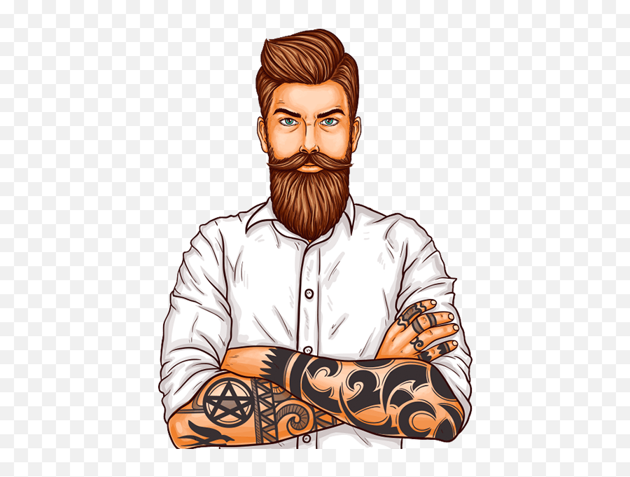 Beard Cartoon Beard Wallpaper - Beard Cartoon Wallpaper Hd Emoji,Beard Logo