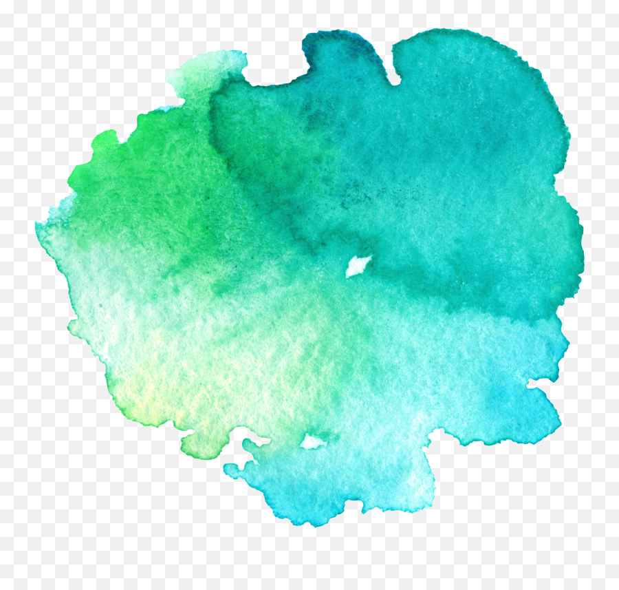 Watercolour Png Mint Green Transparent - Transparent Png Green Watercolor Png Emoji,Mint Png