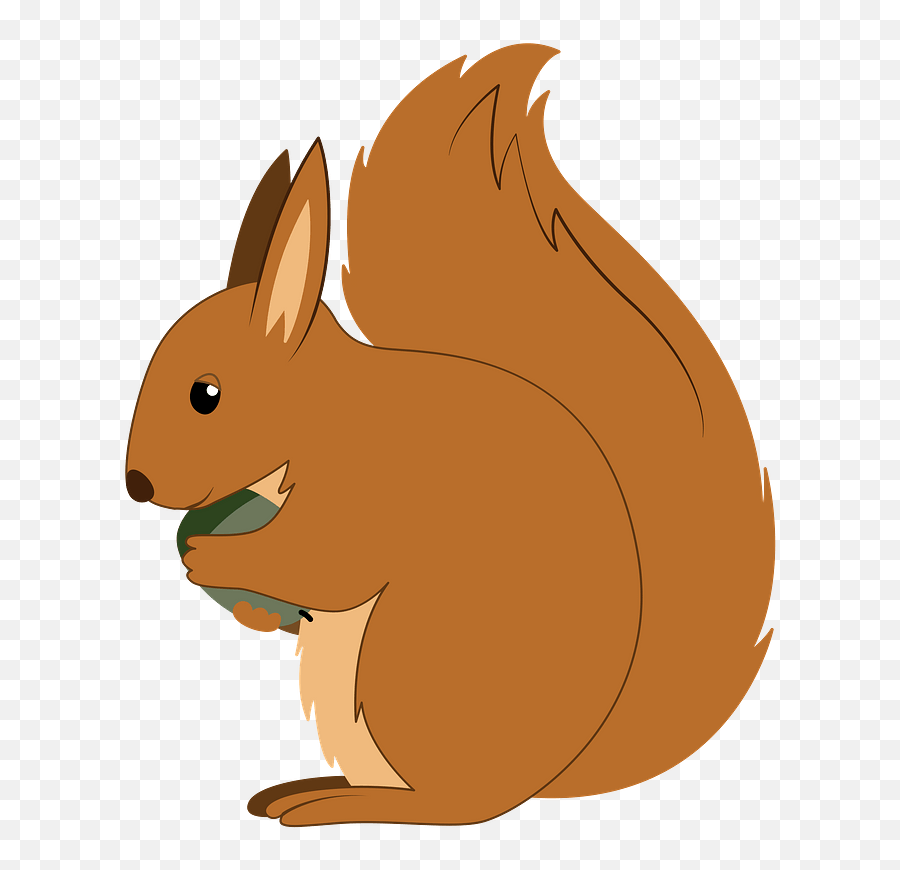 Squirrel Clipart - Red Squirrel Emoji,Squirrel Clipart