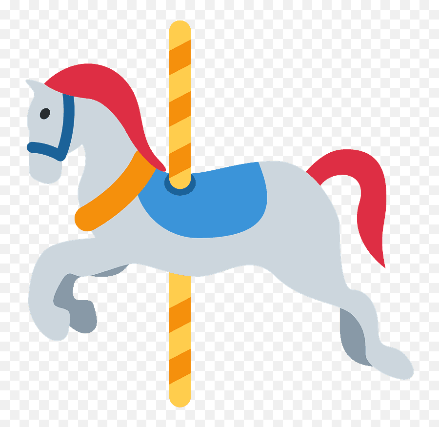Carousel Horse Emoji Clipart - Carousel Horse Emoji,Carousel Clipart