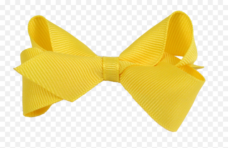 Yellow Ribbon Bow Png Transparent Png - Yellow Hair Ribbon Png Emoji,Yellow Ribbon Png