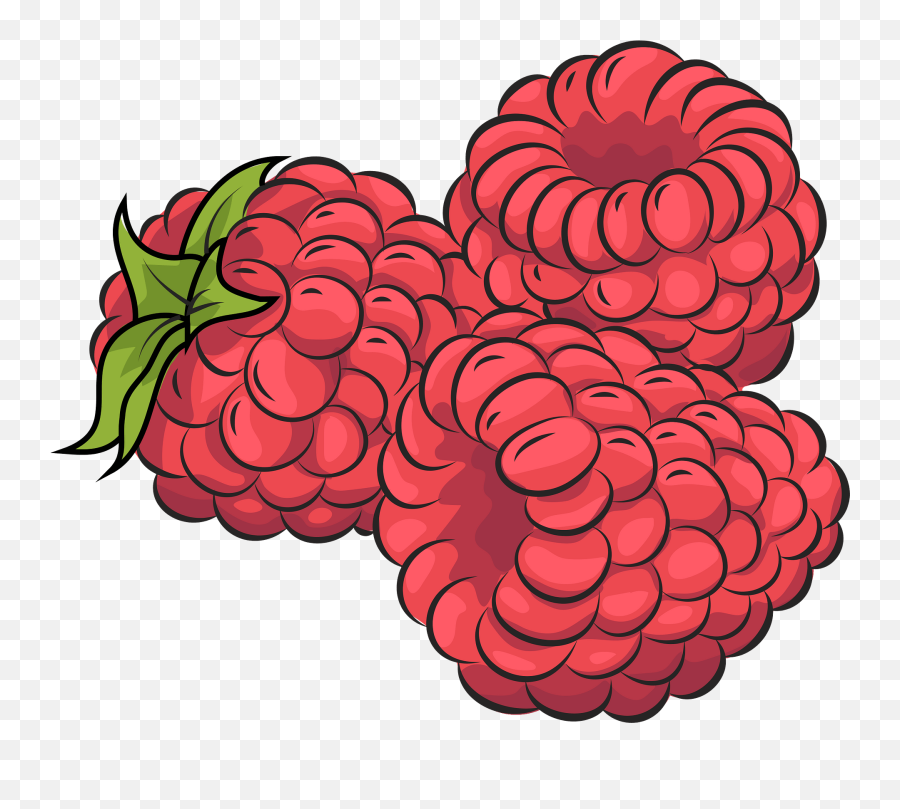 Raspberries Clipart - Fresh Emoji,Raspberry Clipart