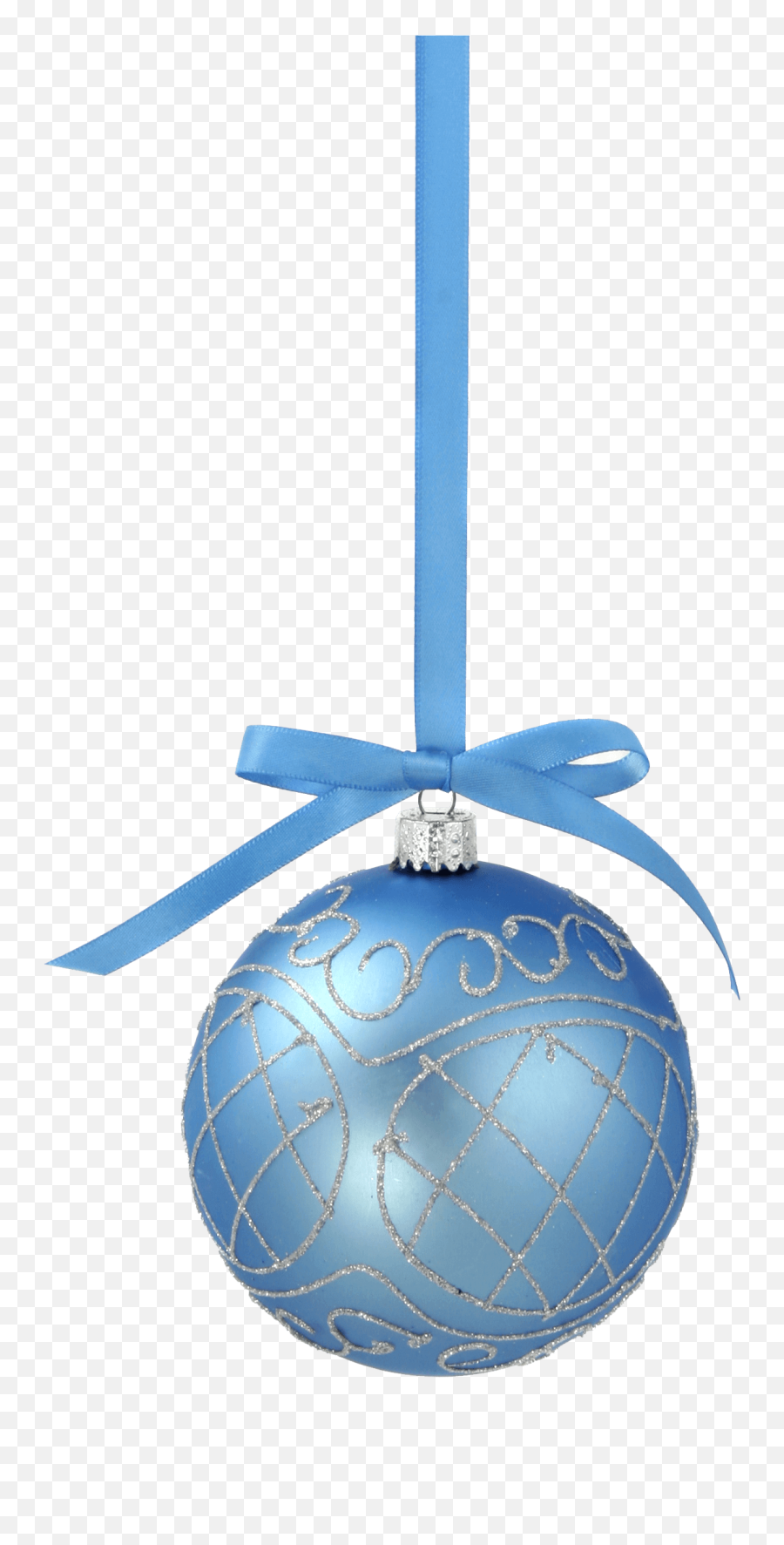 Christmas Ball With Blue Ribbon Toy Png Image - Christmas Tree Toys Png Emoji,Blue Ribbon Png