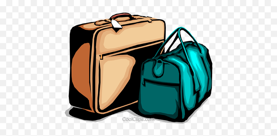 Download Suitcases Royalty Free Vector Clip Art Illustration - Vector Travel Bag Png Emoji,Royalty Free Clipart
