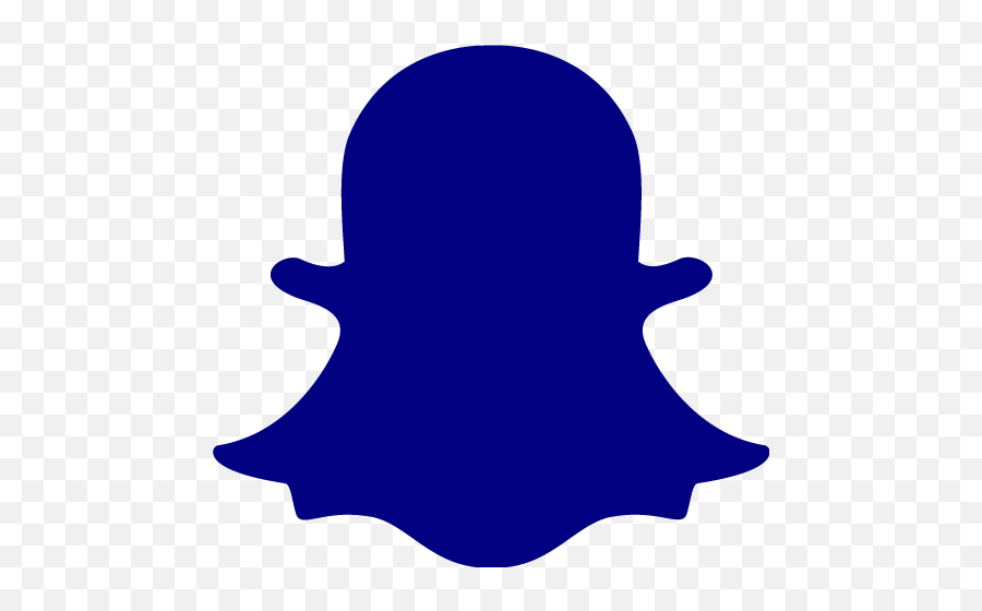 Navy Blue Snapchat 2 Icon - Black Snapchat Logo Png Emoji,Blue Snapchat Logo
