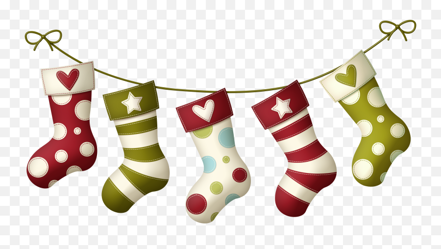 Download Socks Sock Christmas Stocking - Christmas Stockings Clipart Png Emoji,Stocking Clipart
