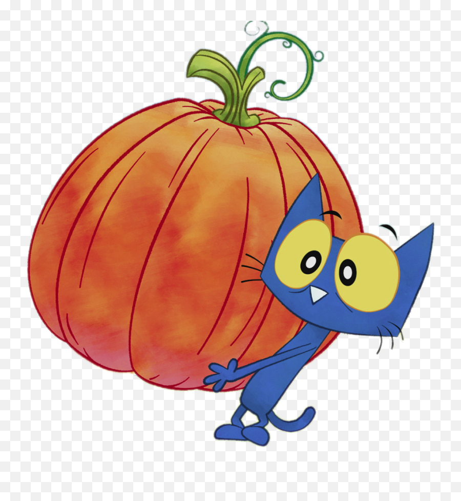 Check Out This Transparent Pete The Cat With Giant Pumpkin - Pete The Cat Pumpkin Clipart Emoji,Pete The Cat Clipart