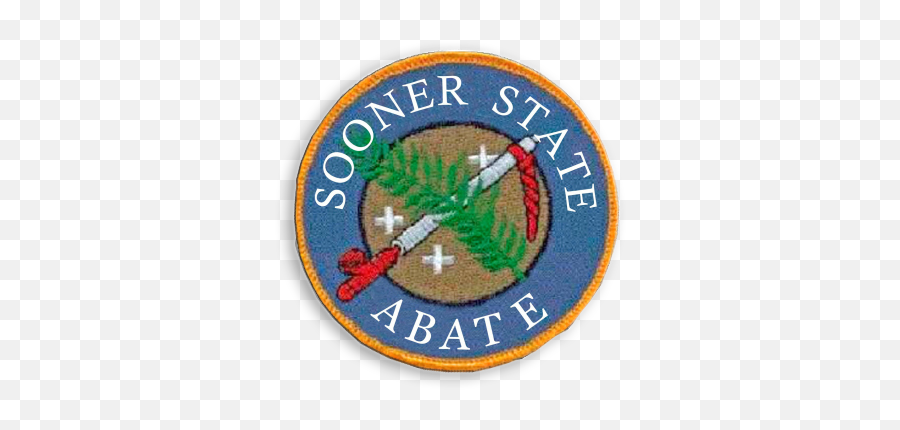 12 Inch Sooner State Abate Patch Sooner State Abate Emoji,Sooners Logo