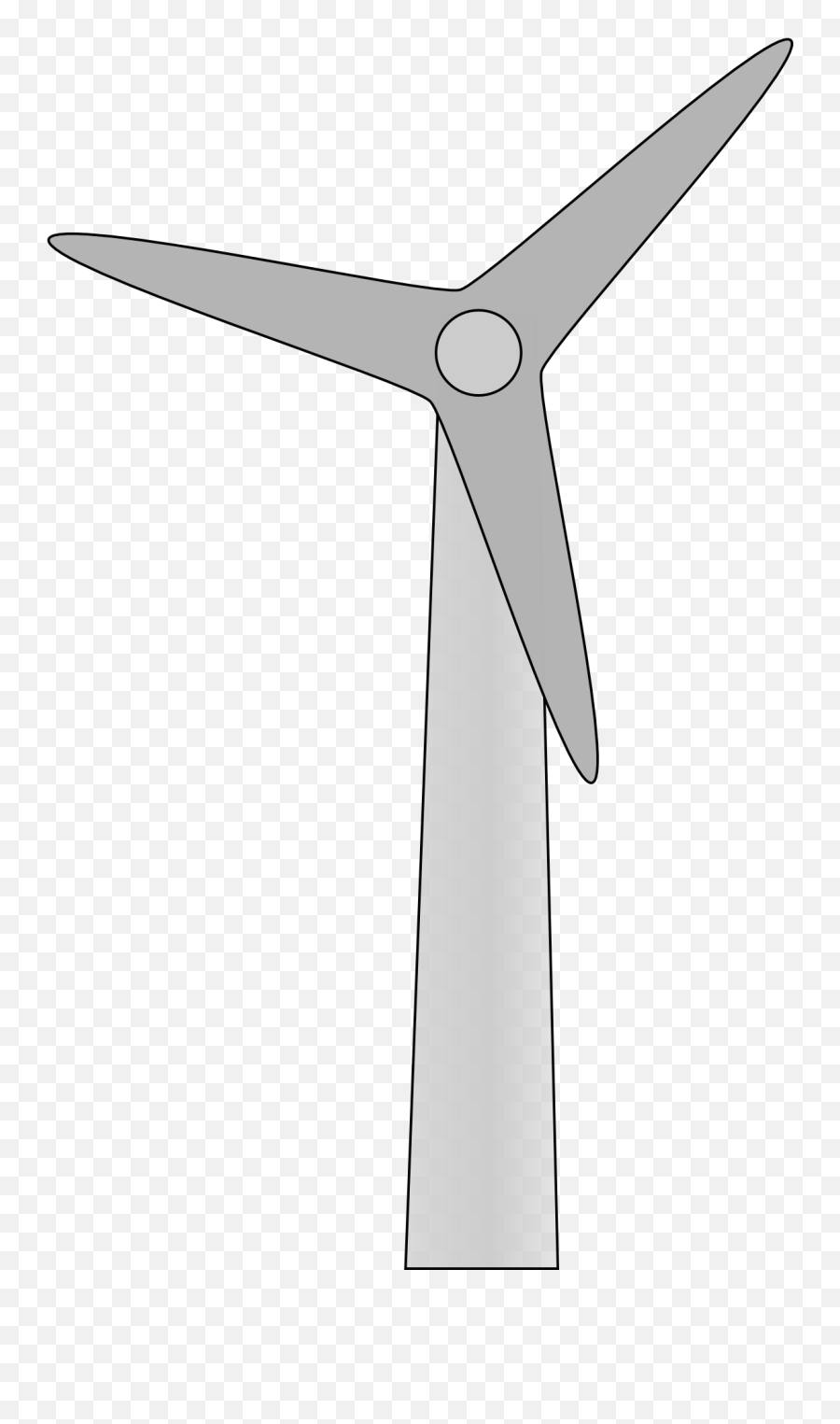 Grey Windmill Clipart Free Image - Wind Turbine Clipart Transparent Emoji,Windmill Clipart